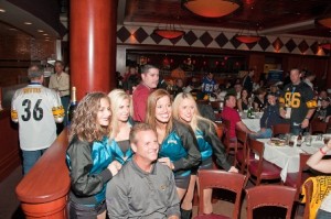 2009 VIP Guest with Jacksonville Jaguars Cheerleaders  